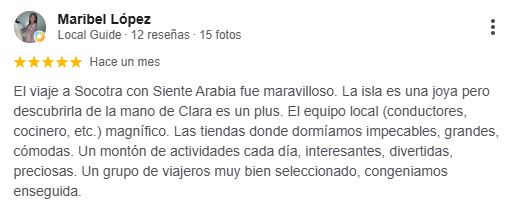 Opiniones viaje a Socotra